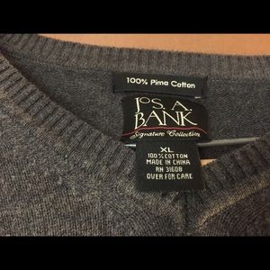 Jos A. Bank Grey Sweater
